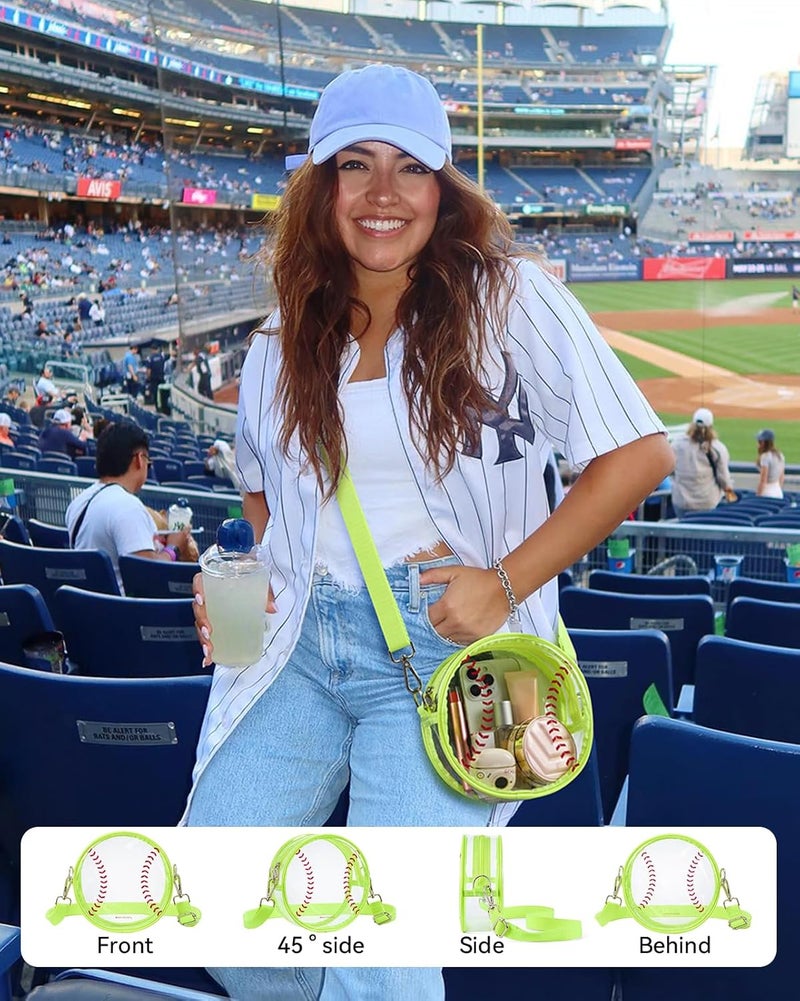 Bostanten Clear Bag for Women Stadium Approved Clear Bags Small Crossbody Purse Trendy for Concerts Sports Events - Image 3